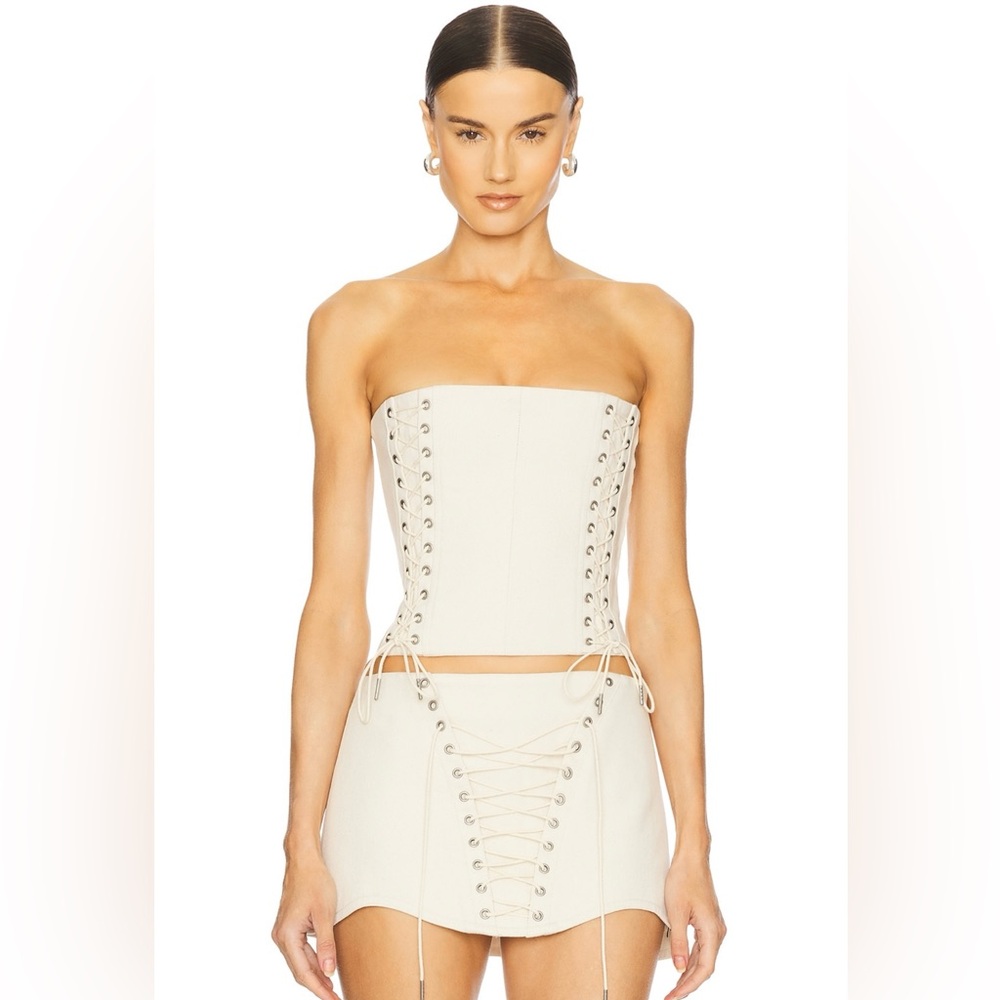 REVOLVE - LOBA Madonna Corset in Ivory - Size Medium